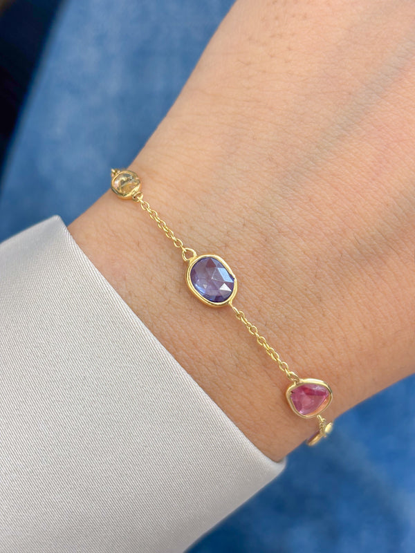 Rainbow Sapphire Bracelet