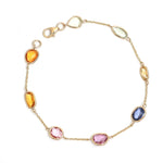 Rainbow Sapphire Bracelet