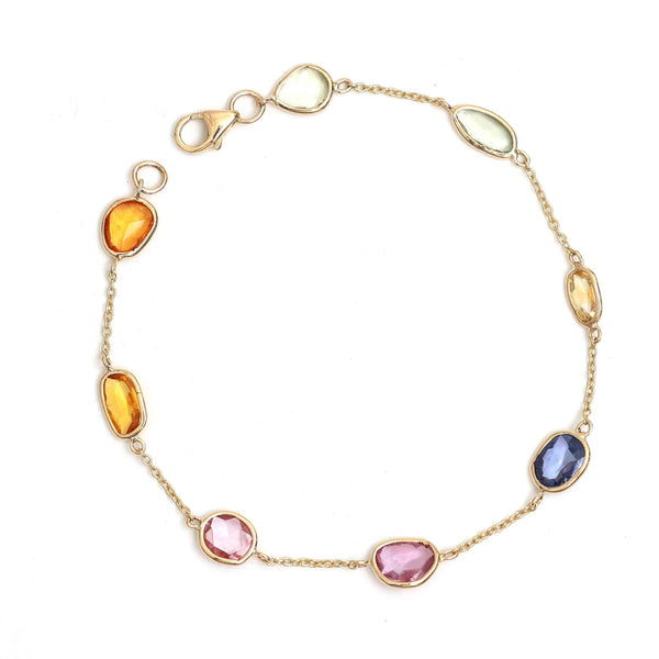 Rainbow Sapphire Bracelet