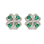 Emerald Diamond Earrings
