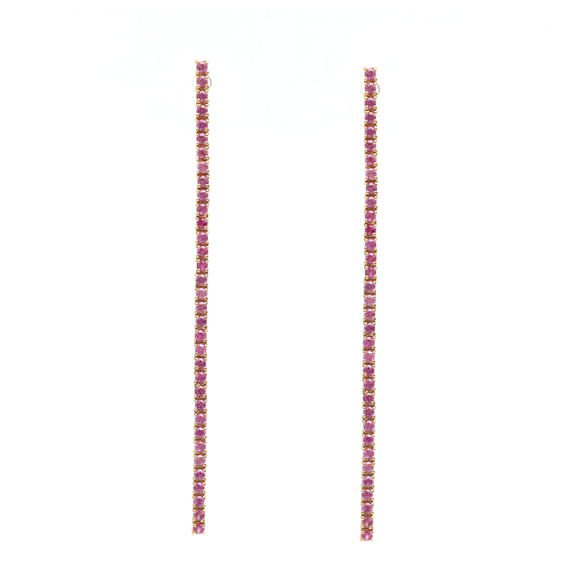 Pink Sapphire Earrings