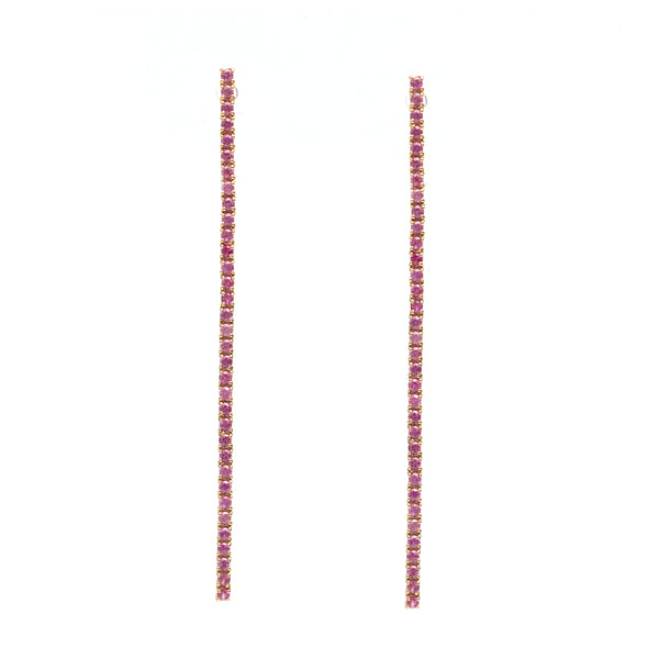 Pink Sapphire Earrings