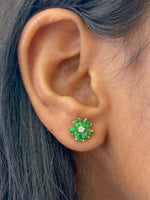 Tsavorite Diamond Earrings