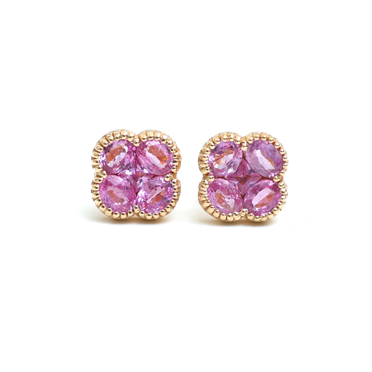 Pink Sapphire Earrings
