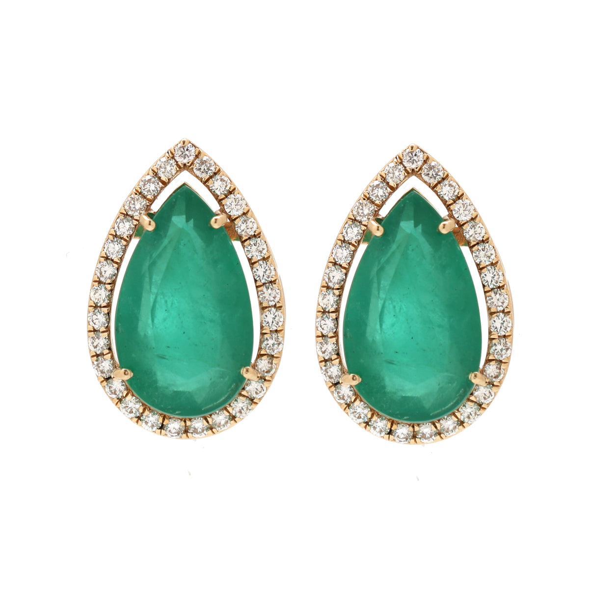Emerald Diamond Earrings