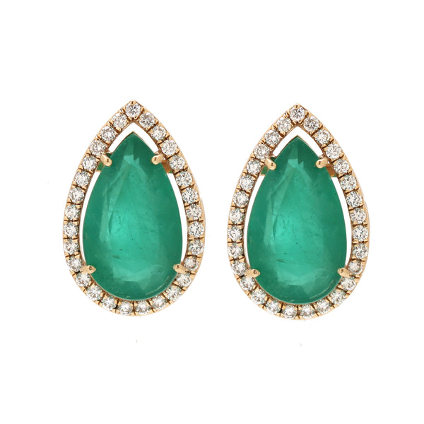 Emerald Diamond Earrings