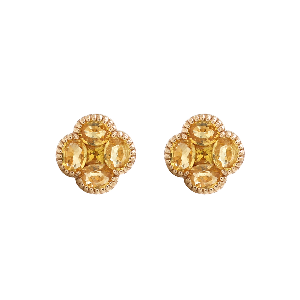 Yellow Sapphire Earrings