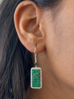 Emerald Diamond Earrings