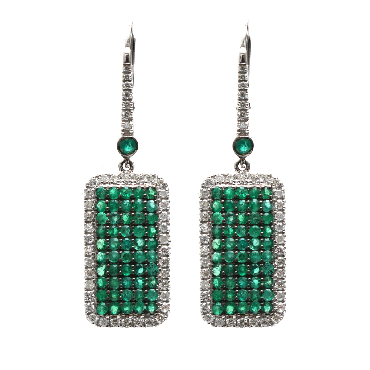 Emerald Diamond Earrings