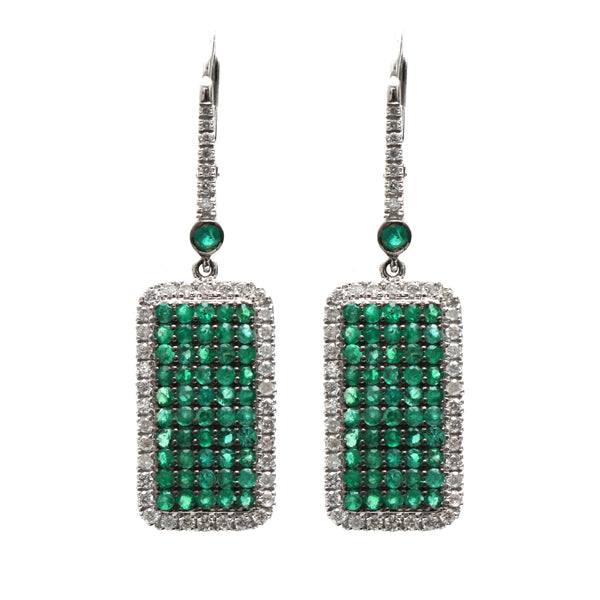Emerald Diamond Earrings