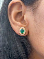 Emerald Diamond Earrings