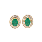 Emerald Diamond Earrings