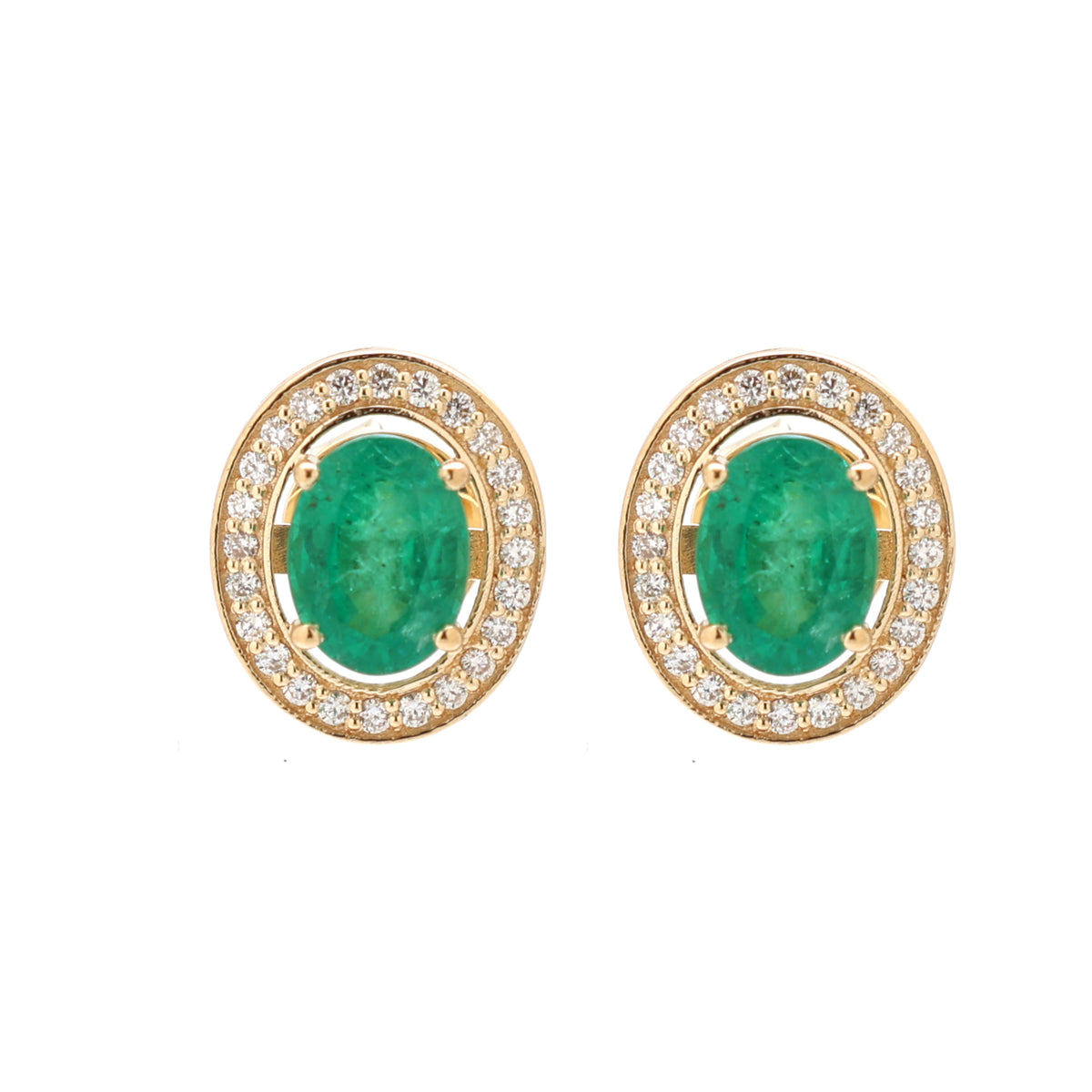Emerald Diamond Earrings