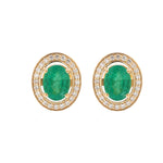 Emerald Diamond Earrings