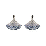 Blue Sapphire Diamond Earrings