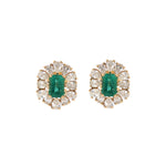 Emerald Diamond Earrings