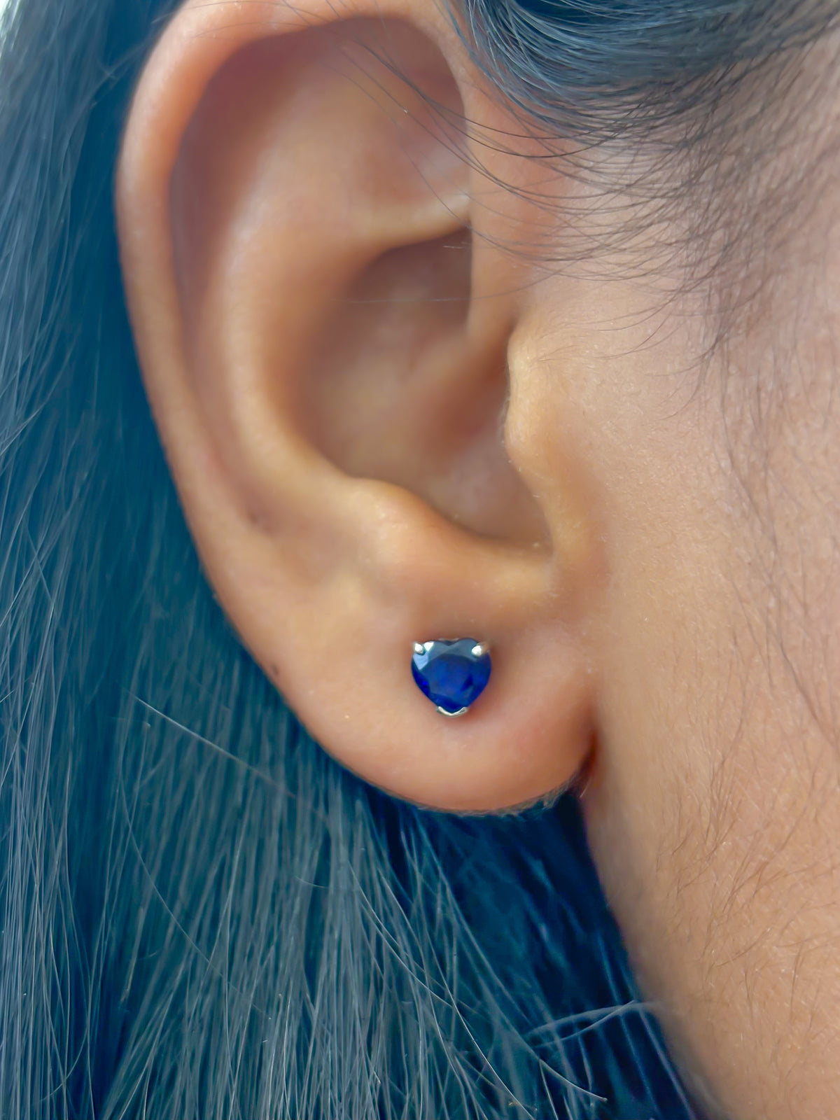 Blue Sapphire Earrings