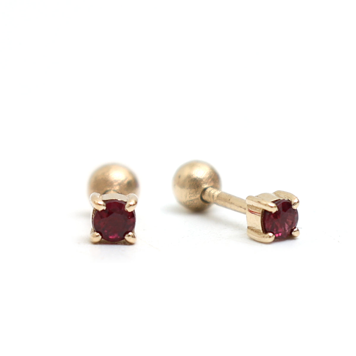 Orange Sapphire Earrings