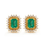 Emerald Diamond Earrings