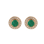 Emerald Diamond Earrings