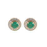 Emerald Diamond Earrings