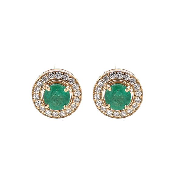 Emerald Diamond Earrings