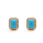 Turquoise Diamond Earrings