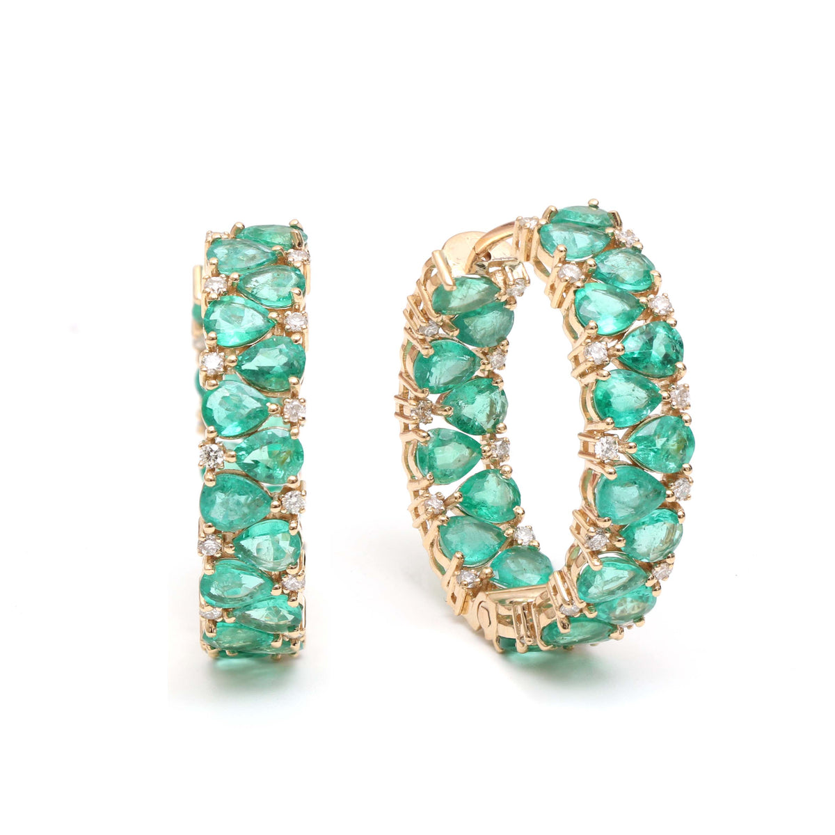 Emerald Diamond Earrings