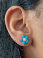 Turquoise Diamond Earrings