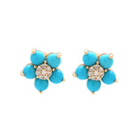 Turquoise Diamond Earrings