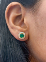 Emerald Diamond Earrings