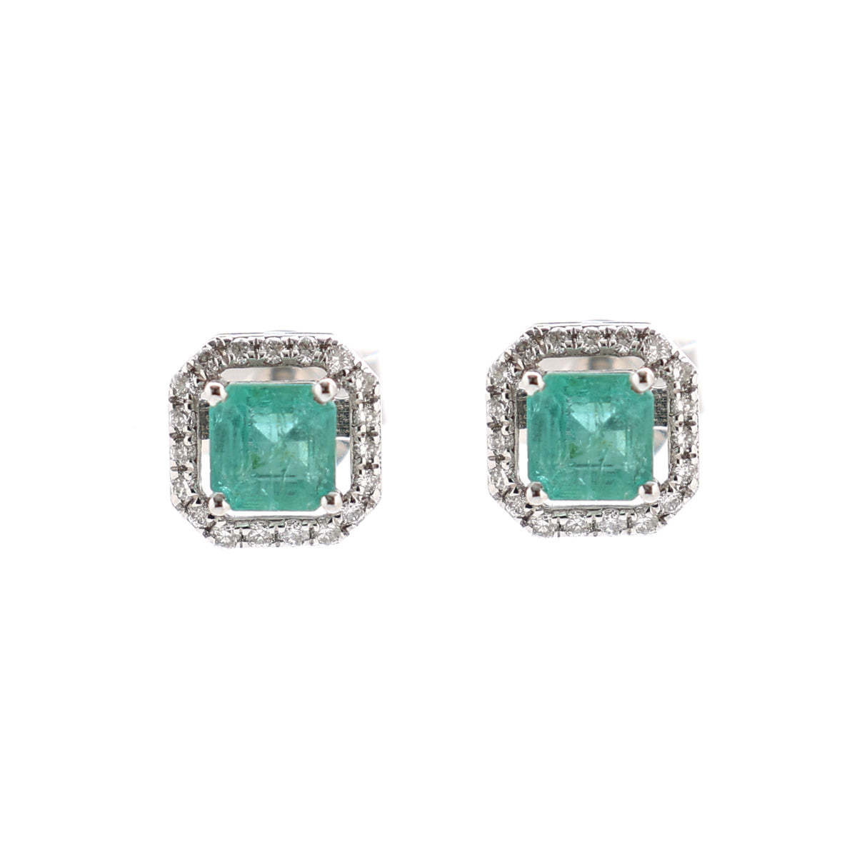 Emerald Diamond Earrings