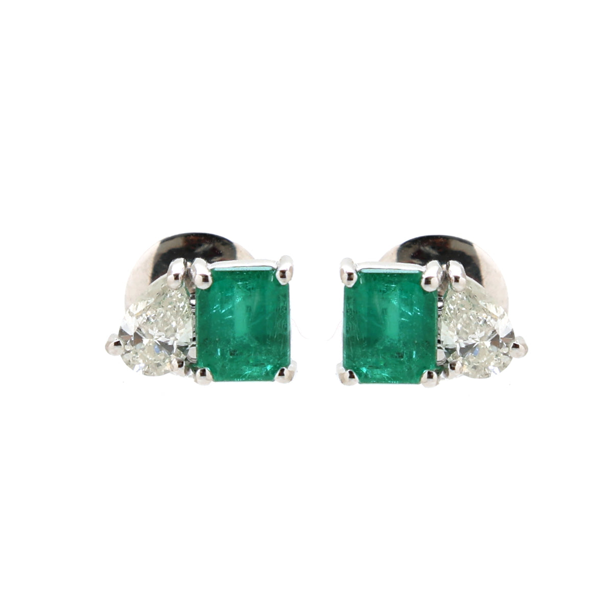 Emerald Diamond Earrings