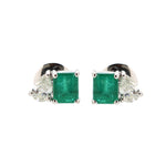 Emerald Diamond Earrings