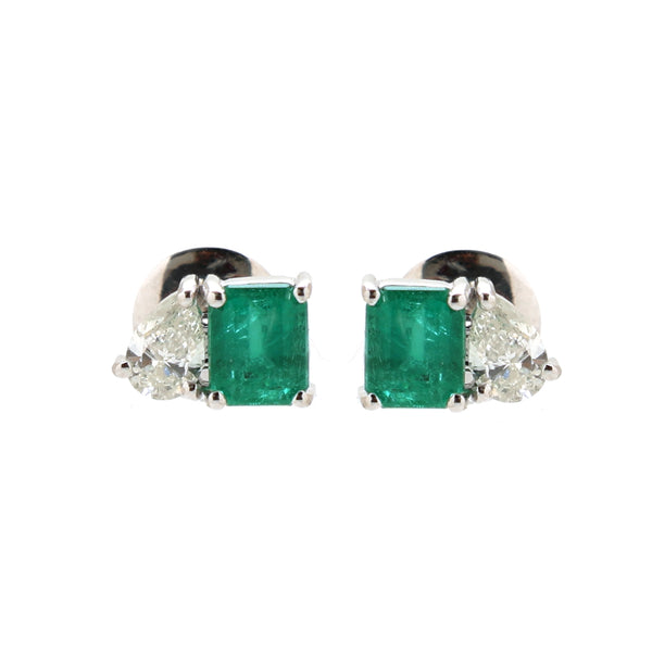 Emerald Diamond Earrings