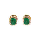 Emerald Diamond Earrings