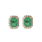 Emerald Diamond Earrings