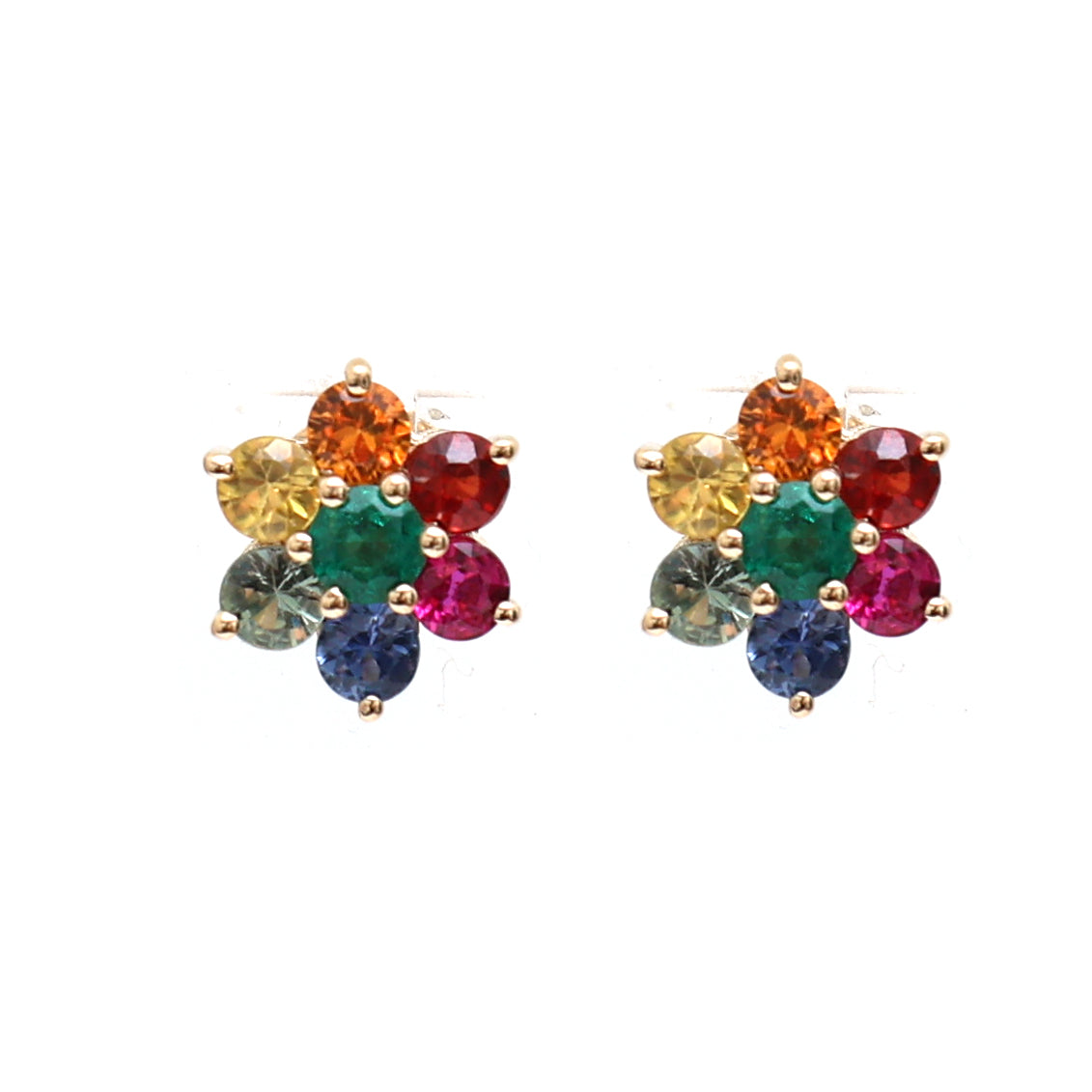 Rainbow Sapphire Earrings