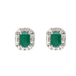 Emerald Diamond Earrings