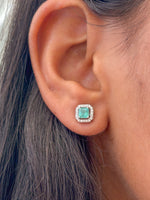 Emerald Diamond Earrings