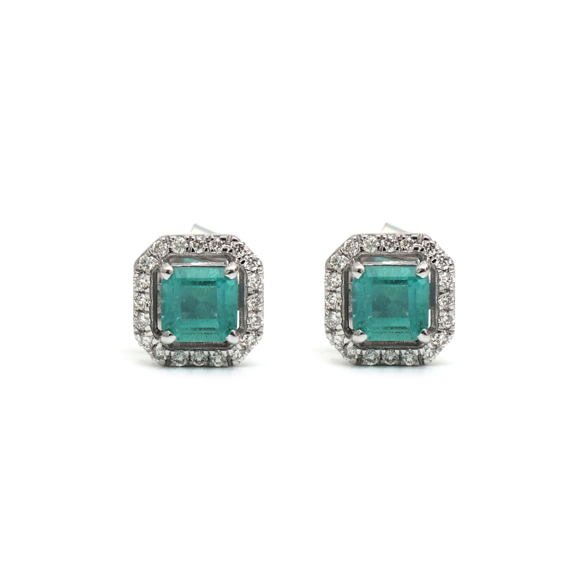 Emerald Diamond Earrings