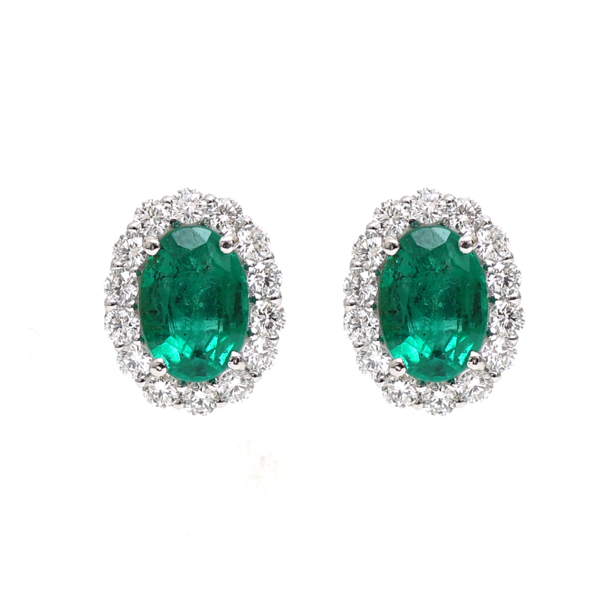 Emerald Diamond Earrings