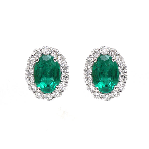 Emerald Diamond Earrings