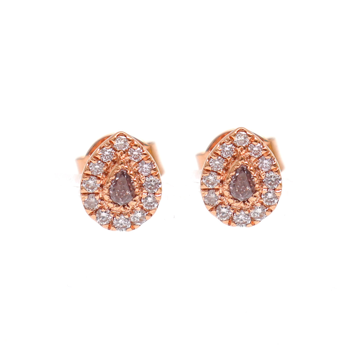 Pink Diamond Earrings