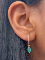 Emerald Diamond Earrings