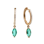 Emerald Diamond Earrings