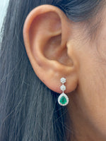 Emerald Diamond Earrings