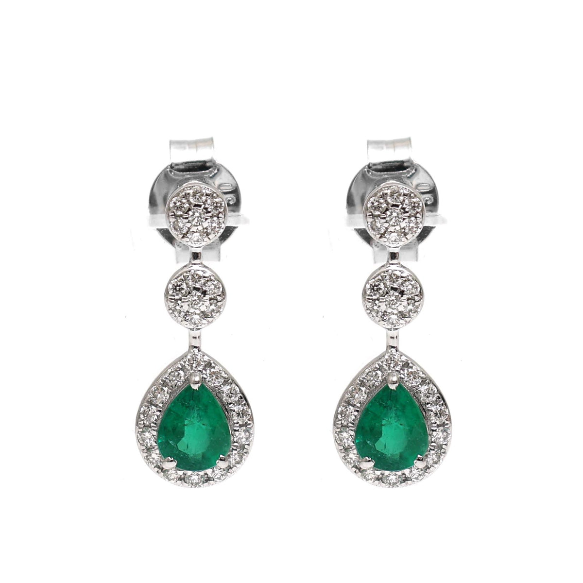 Emerald Diamond Earrings