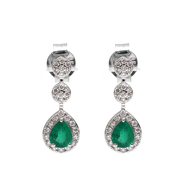 Emerald Diamond Earrings