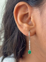 Emerald Diamond Earrings